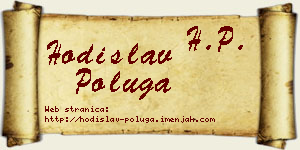 Hodislav Poluga vizit kartica
